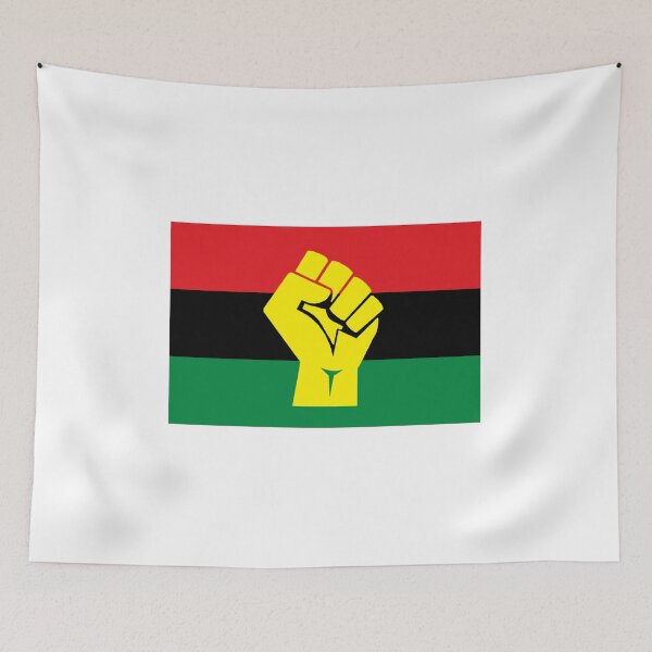 Item preview, Pan African Raised Fist Flag designed and sold by RevolutionInPaint.