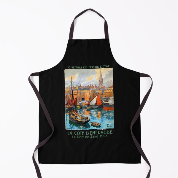 Item preview, Vintage Travel Poster France Le Port de Saint Malo designed and sold by RojanVisorf.