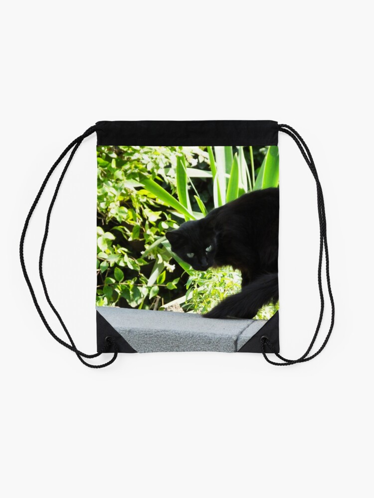 Alternate view of Green eyes Drawstring Bag