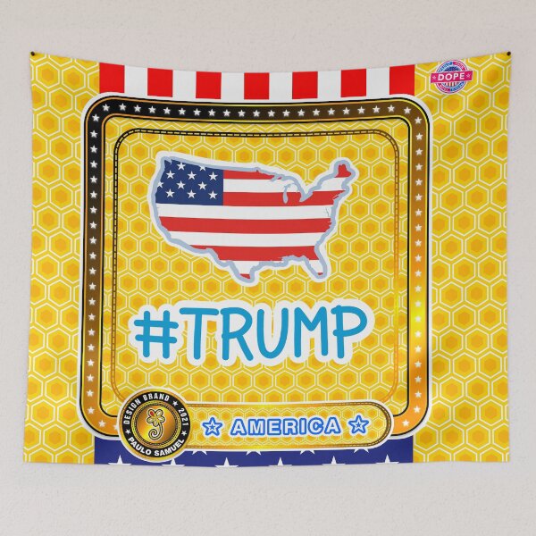 Item preview, go trump, usa trump, america great, trump, honeycomb background designed and sold by DESIGNBRAND.