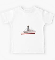 The Robert E Lee Paddle Wheeler 1866 T-shirt Kids Tee