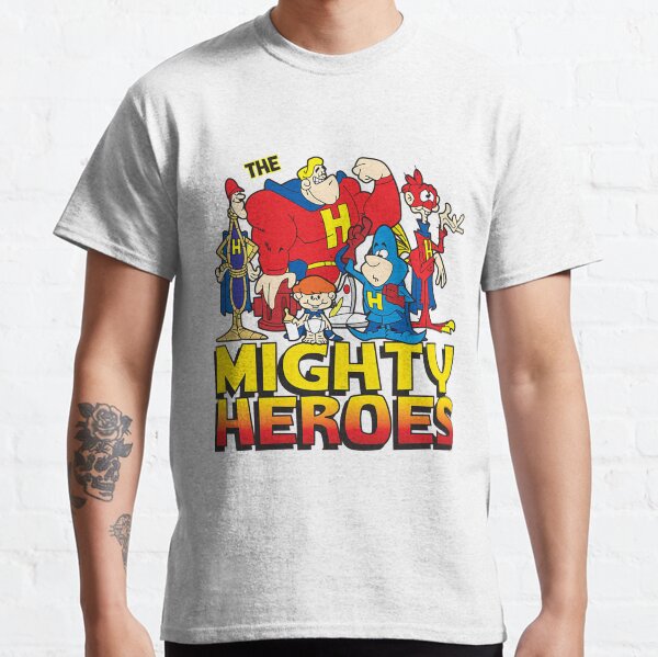 mighty heroes t shirt