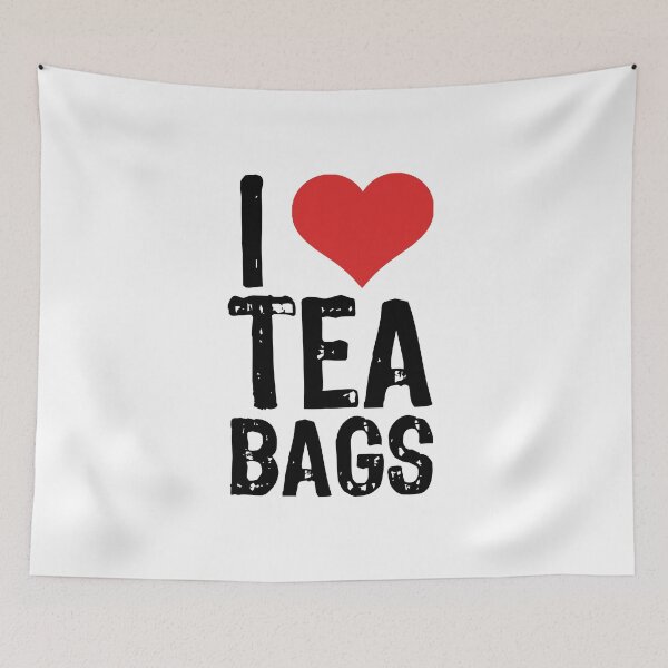 Item preview, I Love Tea Bags designed and sold by The "I Love Everything" Shop.