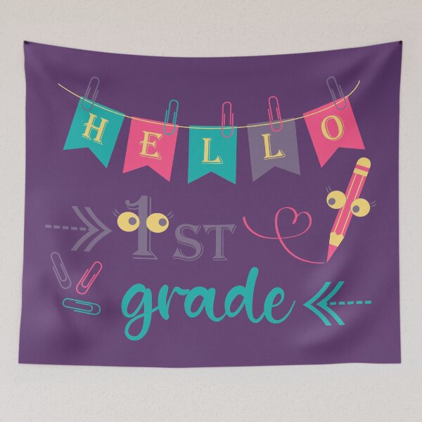 Item preview, Hello first grade Hello 1st grade designed and sold by CutieBlue.