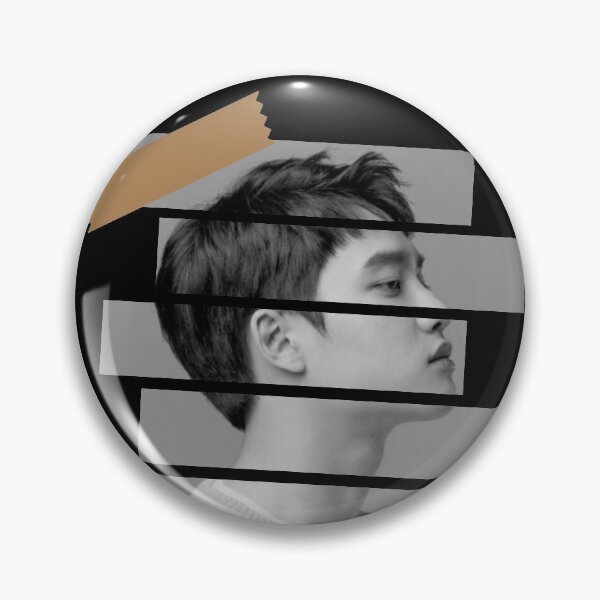 Item preview, Do Kyung Soo EXO DO Korean Kpop Monochrome Stripe Design designed and sold by Piosenka Art.