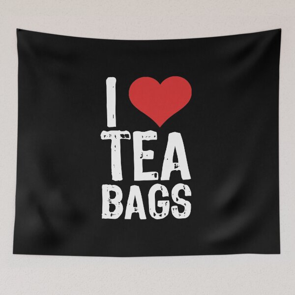 Item preview, I Love Tea Bags designed and sold by The "I Love Everything" Shop.