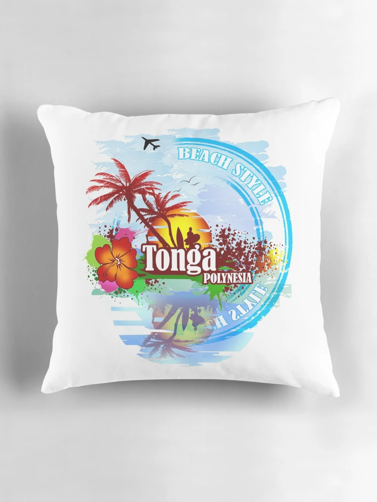 Thumbnail 3 of 4, Pillow, Tonga Polynesia designed and sold by dejava.