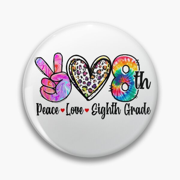 Item preview, Peace Love 8th Grade designed and sold by SpecialGift79.