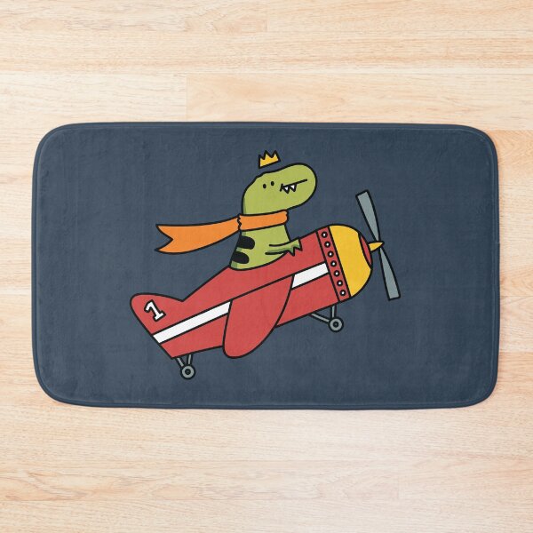 Item preview, "DINO THE PILOT" t-rex dinosaur on a plane designed and sold by Sophieeeeehu.