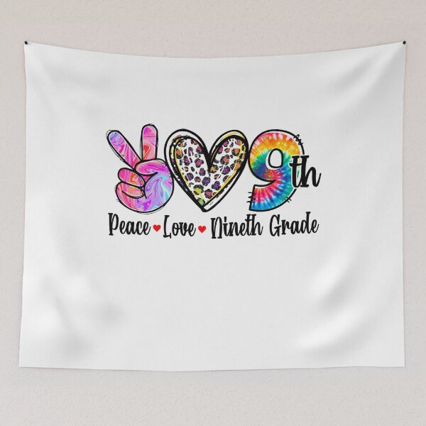Item preview, Peace Love 9th Grade designed and sold by SpecialGift79.