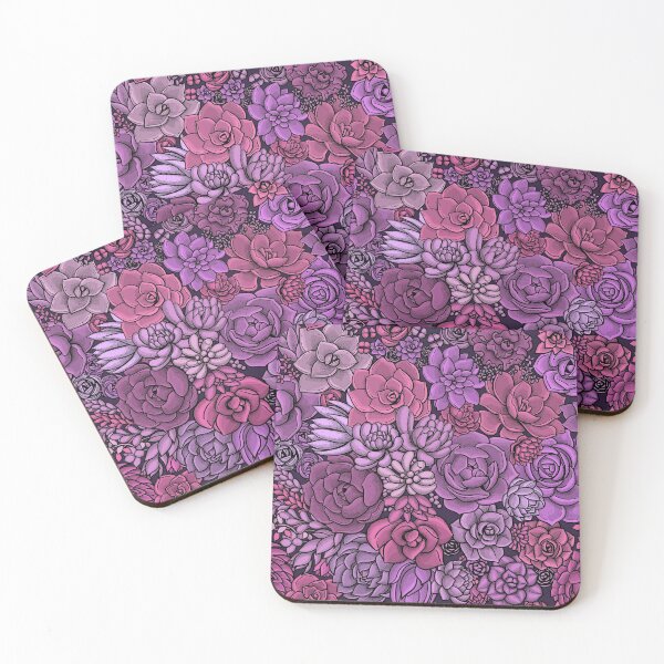 Item preview, Succulent garden in pink and violet designed and sold by Katerina Mitkova Kirilova.