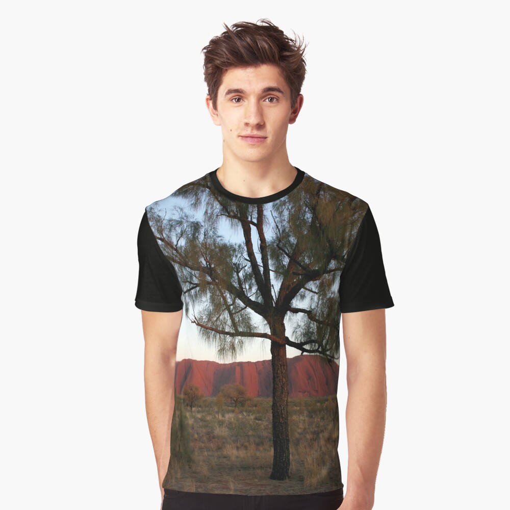 Uluru and the Tree Graphic T-Shirt