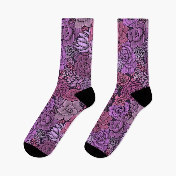 Item preview, Succulent garden in pink and violet designed and sold by Katerina Mitkova Kirilova.