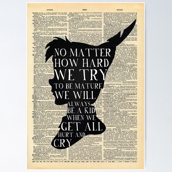 Artikel-Vorschau von Peter Pan Vintage Dictionary Page Style -- No Matter, designt und verkauft von Alyssa  Clark.