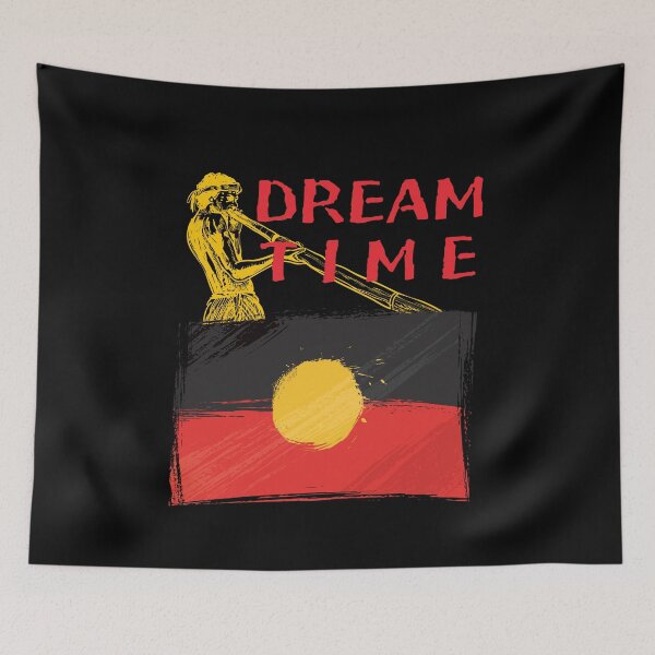 Item preview, Dreamtime Aboriginal Australia Flag T-Shirt Cool Design Tee designed and sold by LJ4EVER.