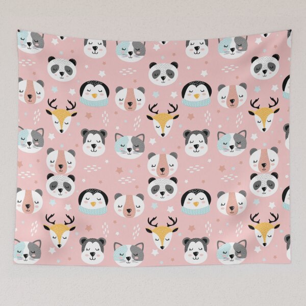 Item preview, Kawaii Animals Pattern designed and sold by YueHeng Creates ⭐⭐⭐⭐⭐.