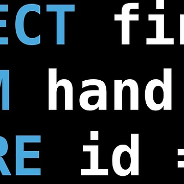 Artwork thumbnail, SQL Middle Finger Developer Hilarious by InkonoStore