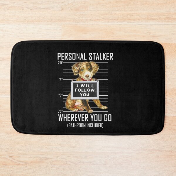 Item preview, Australian Shepherd Dog Personal Stalker I Will Follow You Mugshot Jail designed and sold by theshirtinator.