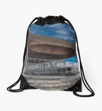 The Senedd National Assembly building Drawstring Bag