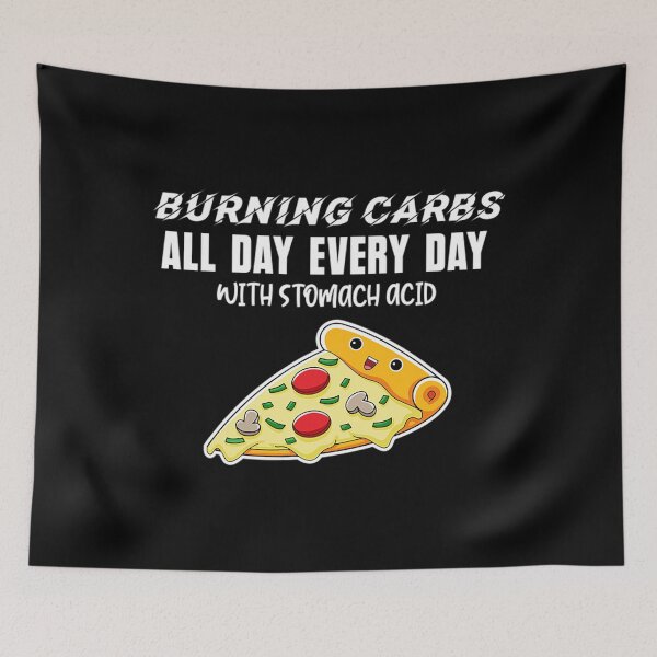 Item preview, In My Mouth T-ShirtBurning Carbs All Day Every Day Food Fitness Sarcasm designed and sold by DwellingBund.