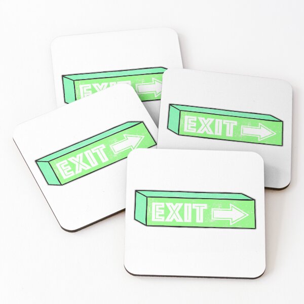 Item preview, Old lightbox sign with the word Exit designed and sold by FontGraphics.