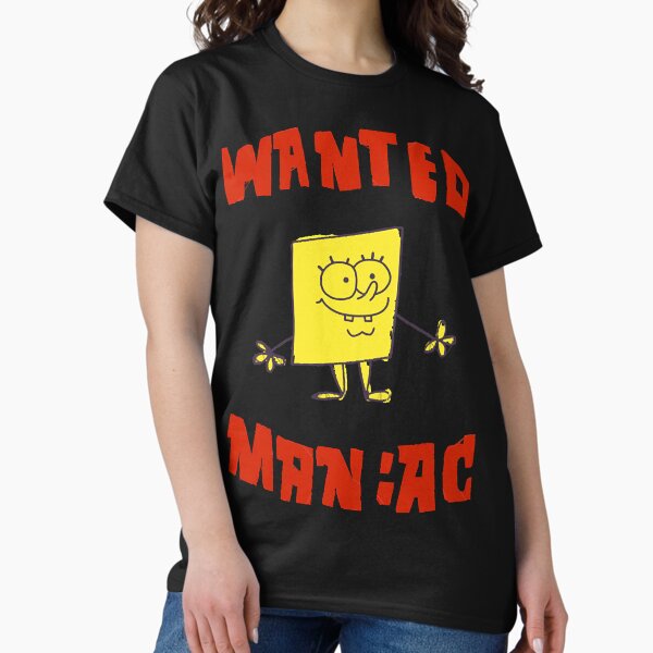 Vista previa del artículo con la obra «SpongeBob SquarePants - Se busca maníaco», diseñado y vendido por Leingangb.
