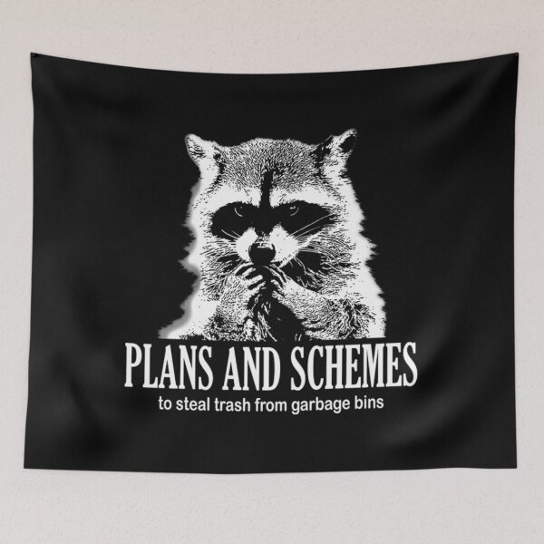 Item preview, Raccoon T-ShirtPlans and Schemes Raccoon designed and sold by DwellingBund.