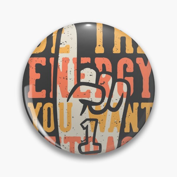 Item preview, T-shirt Design Slogan Typography Be Energy You Want Attract with Number One Cheering Gloves Vintage Illustration designed and sold by Peekonet.