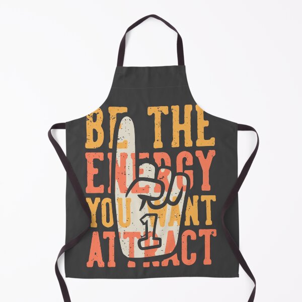 Item preview, T-shirt Design Slogan Typography Be Energy You Want Attract with Number One Cheering Gloves Vintage Illustration designed and sold by Peekonet.