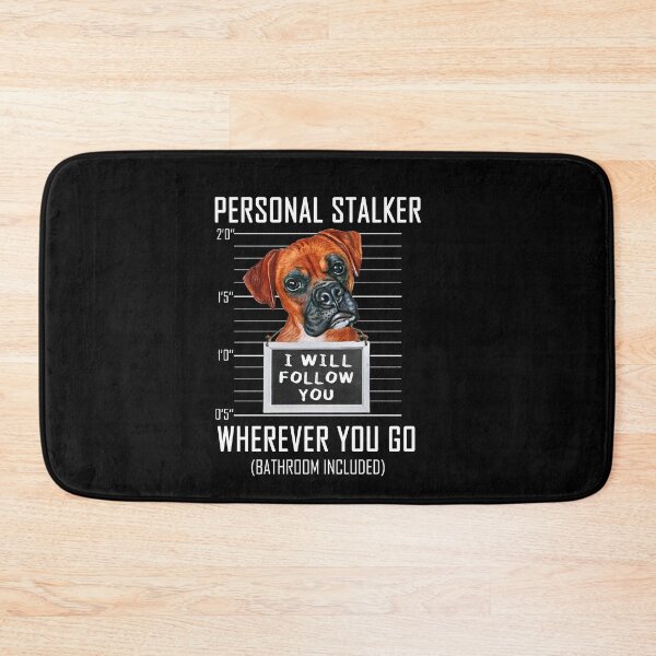 Item preview, Boxer Dog Personal Stalker I Will Follow You Mugshot Jail designed and sold by theshirtinator.