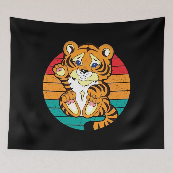 Item preview, Vintage retro Cute Tiger designed and sold by taogiauco.