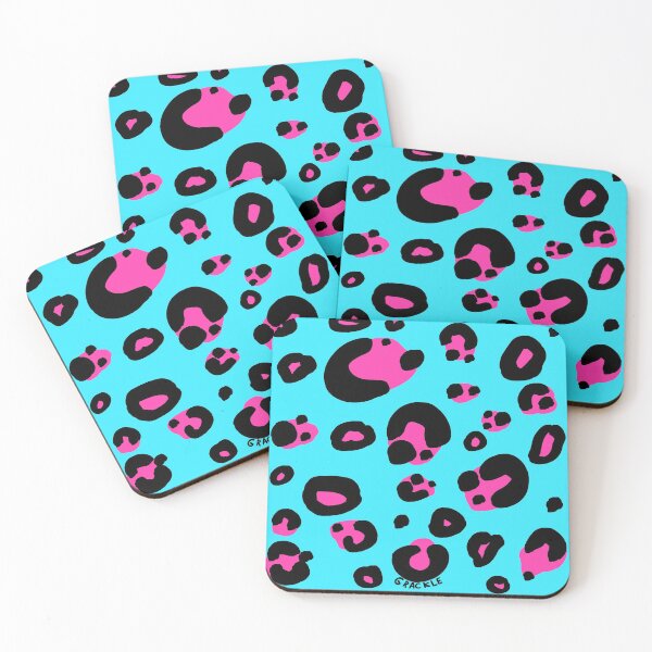 Item preview, Pink and Blue Leopard Print designed and sold by JanGrackle.