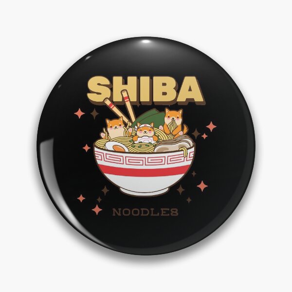 Item preview, Shiba Inu Dogs Eating Ramen  designed and sold by RojanVisorf.