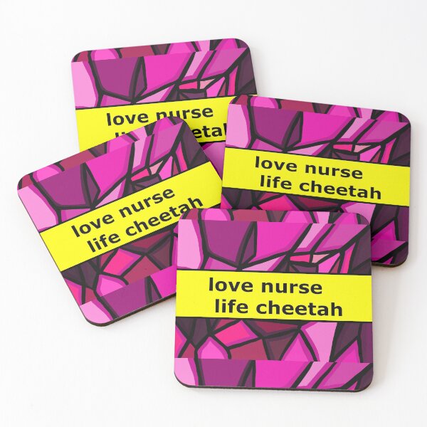 Item preview, love nurse life cheetah designed and sold by sarina G.