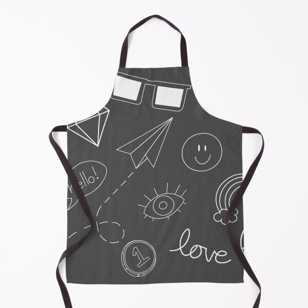 Item preview, Good Vibes Doodles White Art Print designed and sold by lineartdesigns.