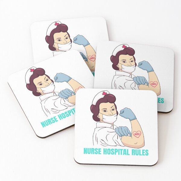 Item preview, NURSE HOSPITAL RULES designed and sold by MIKE'S PRINT ON DEMAND.
