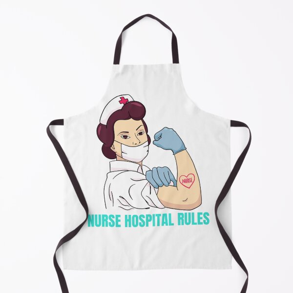 Item preview, NURSE HOSPITAL RULES designed and sold by MIKE'S PRINT ON DEMAND.