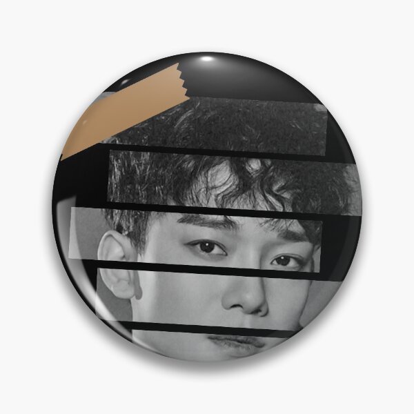 Item preview, Kim Jong Dae EXO Chen Korean Kpop Monochrome Stripe Design designed and sold by Piosenka Art.