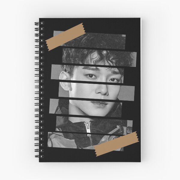 Item preview, Kim Jong Dae EXO Chen Korean Kpop Monochrome Stripe Design designed and sold by Piosenka Art.
