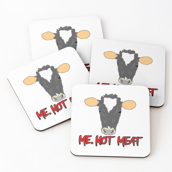 Item preview, "Me Not Meat" - Don't eat cows! designed and sold by RevolutionInPaint.