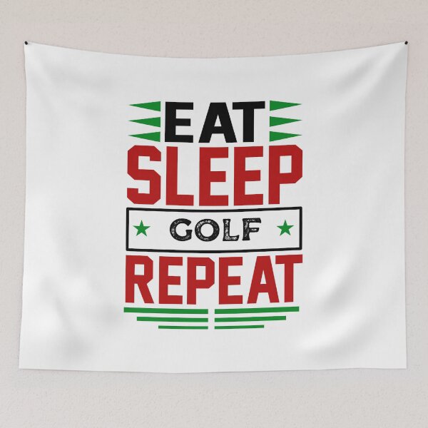 Item preview, Eat. Sleep. Golf. Repeat. (Light) designed and sold by the-krisney-way.