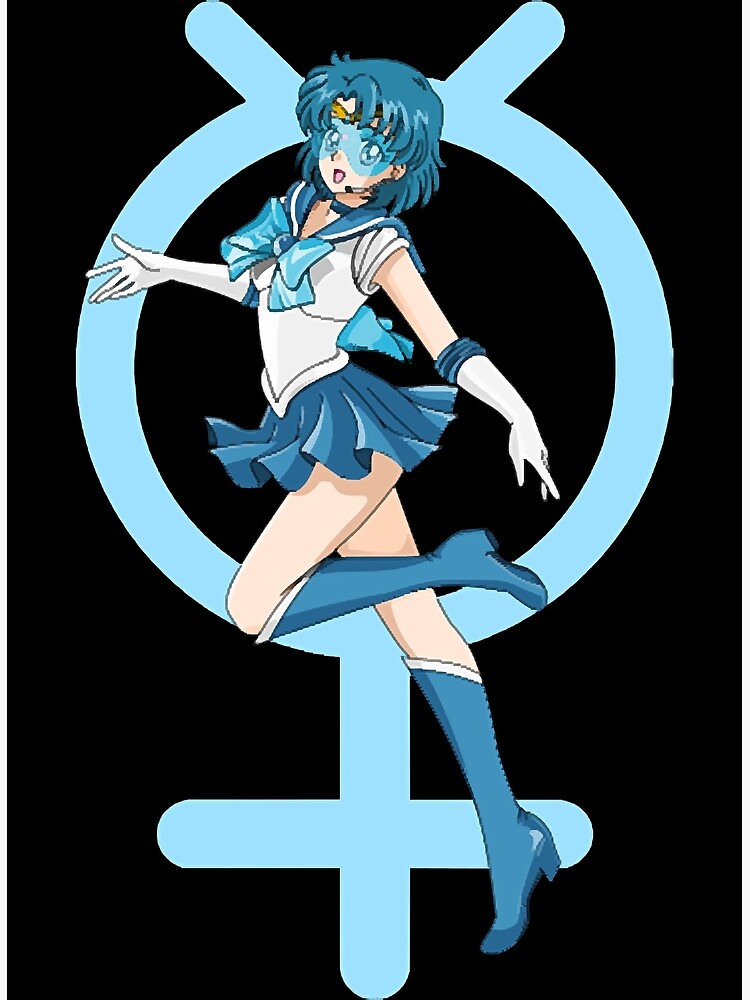 Disover Sailor Mercury Visor Symbol Premium Matte Vertical Poster