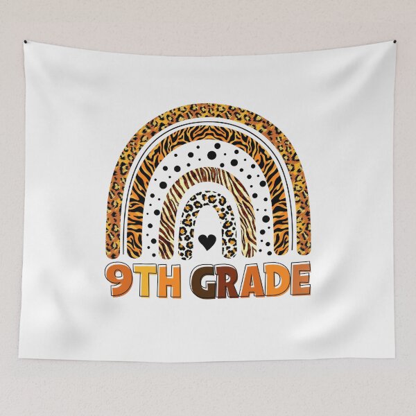 Item preview, 9th Grade Leopard Rainbow designed and sold by WaveOcean123.