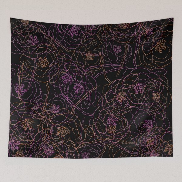 Item preview, orange red flowers designed and sold by Luko3.