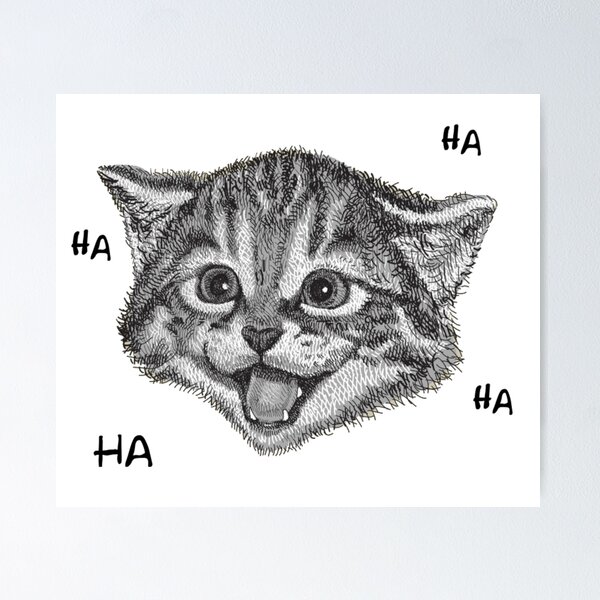 Item preview, Laughing cat designed and sold by AmaRiz06.