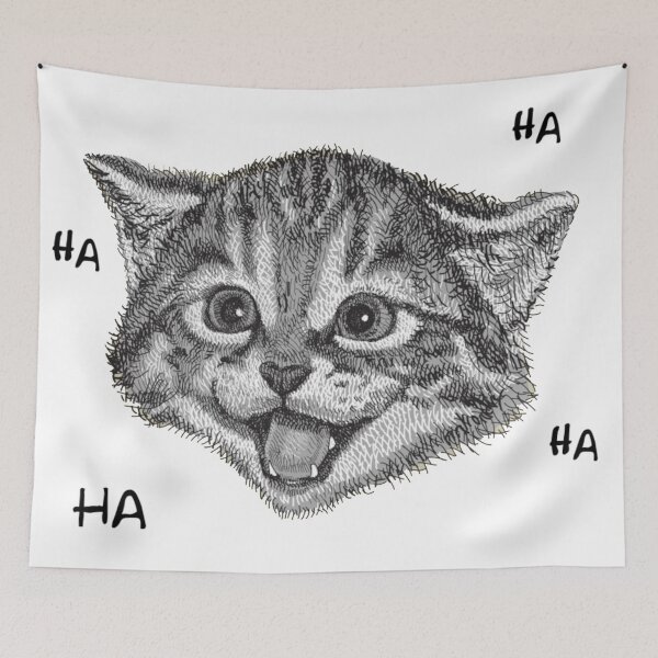 Item preview, Laughing cat designed and sold by AmaRiz06.