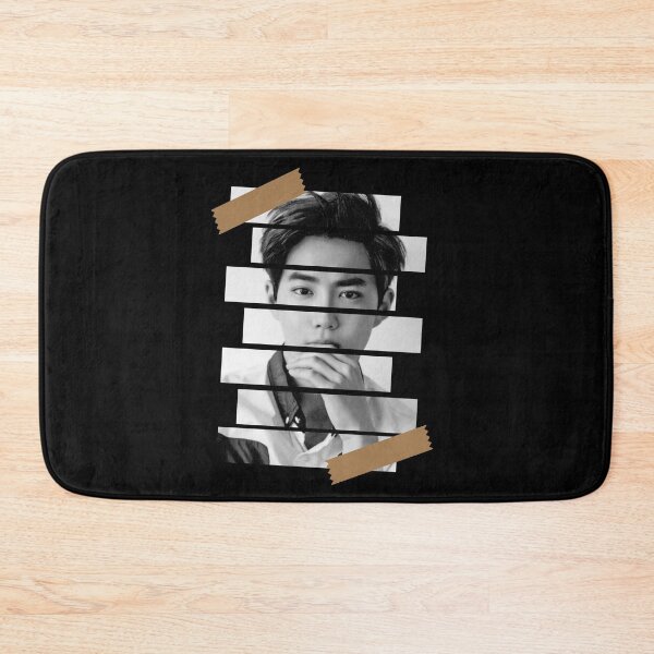 Item preview, Kim Junmyeon EXO Suho Korean Kpop Monochrome Stripe Design designed and sold by Piosenka Art.