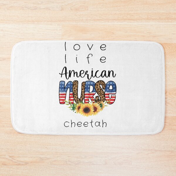 Item preview, love nurse life cheetah,american nurse,funny girlfriend gift designed and sold by Ammar-the-goat.
