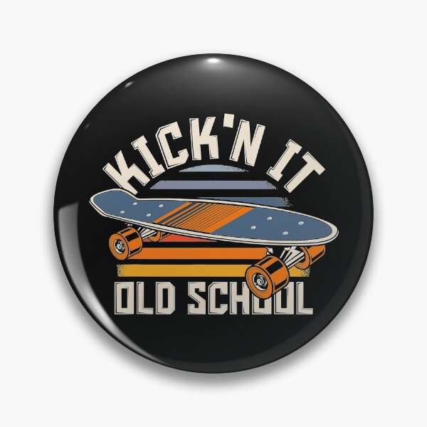 Item preview, Kickin It Old School Skateboard Longboard Retro 80s 90s  designed and sold by LewisVidales.