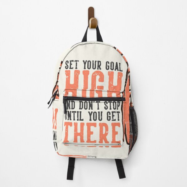 Item preview, T-shirt Design Slogan Typography Set Your Goal High Don't Stop Until You Get There with Number One Cheering Gloves Vintage Illustration designed and sold by Peekonet.
